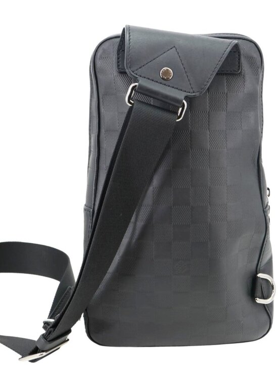 Louis Vuitton  Avenue Sling Damier Infini Leather Backpack Bag Black main image 9